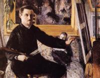 Gustave Caillebotte - Self Portrait with Easel
